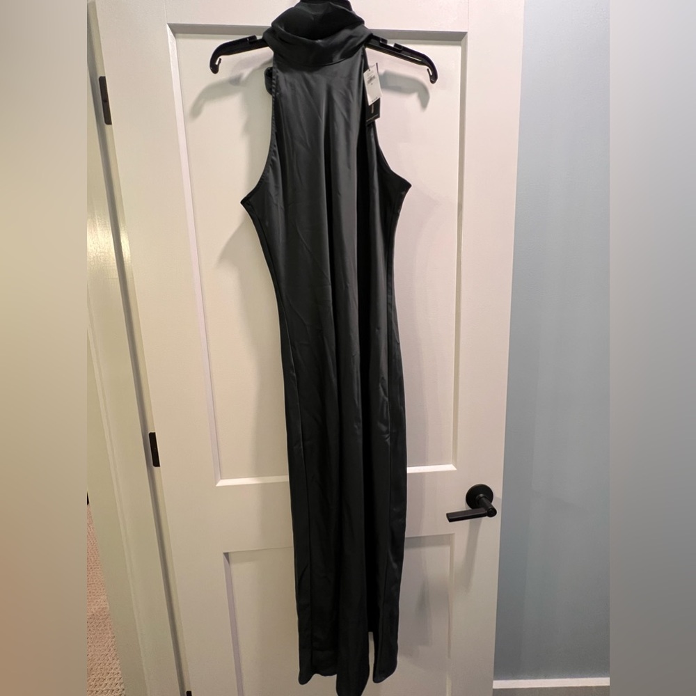 Banana Republic tie neck slip dress, size M